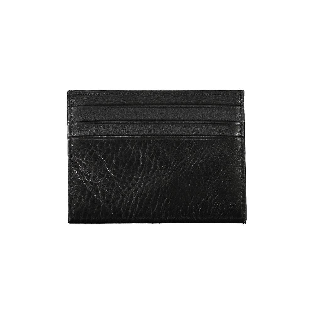 Tommy Hilfiger – Schwarze Lederbrieftasche für Herren