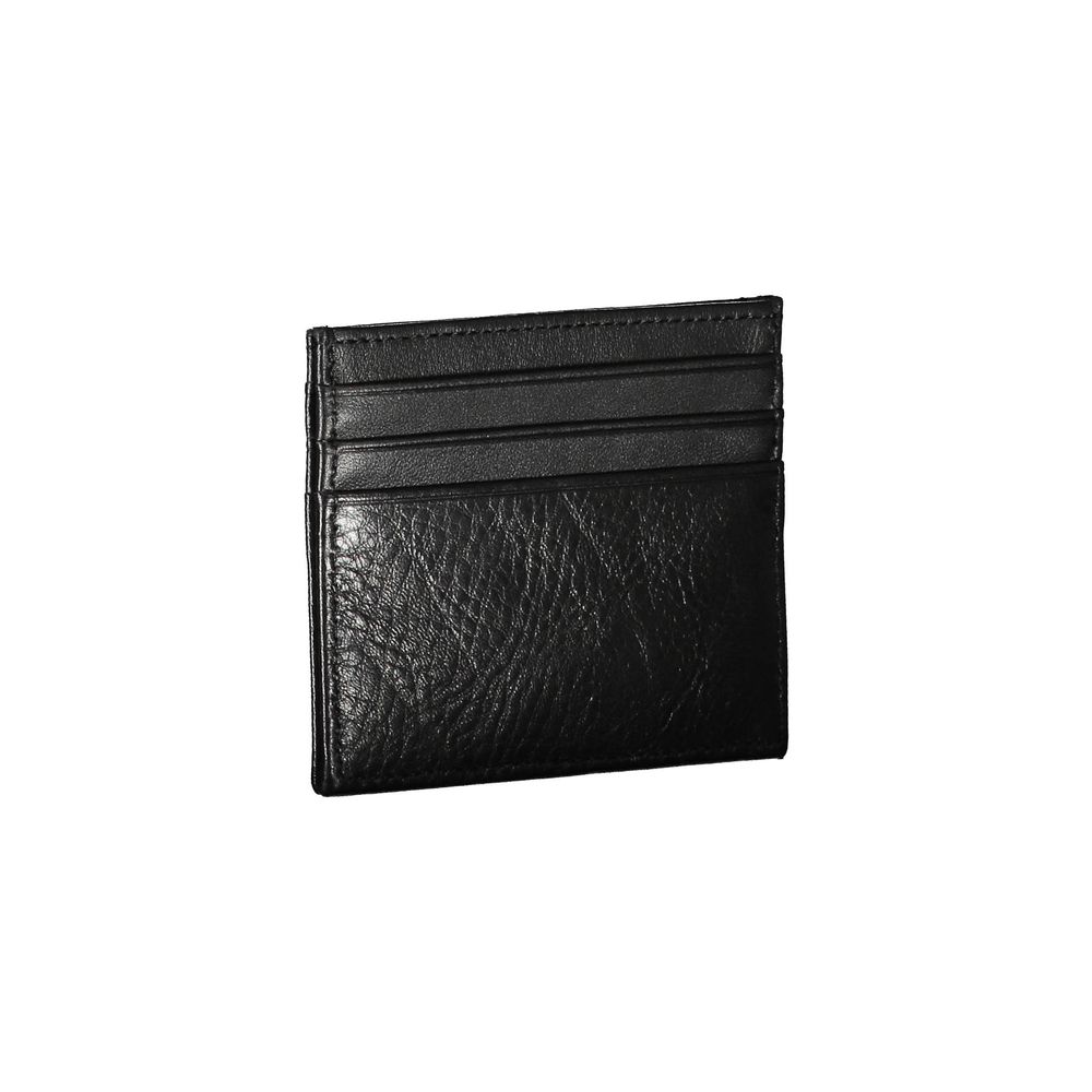 Tommy Hilfiger – Schwarze Lederbrieftasche für Herren