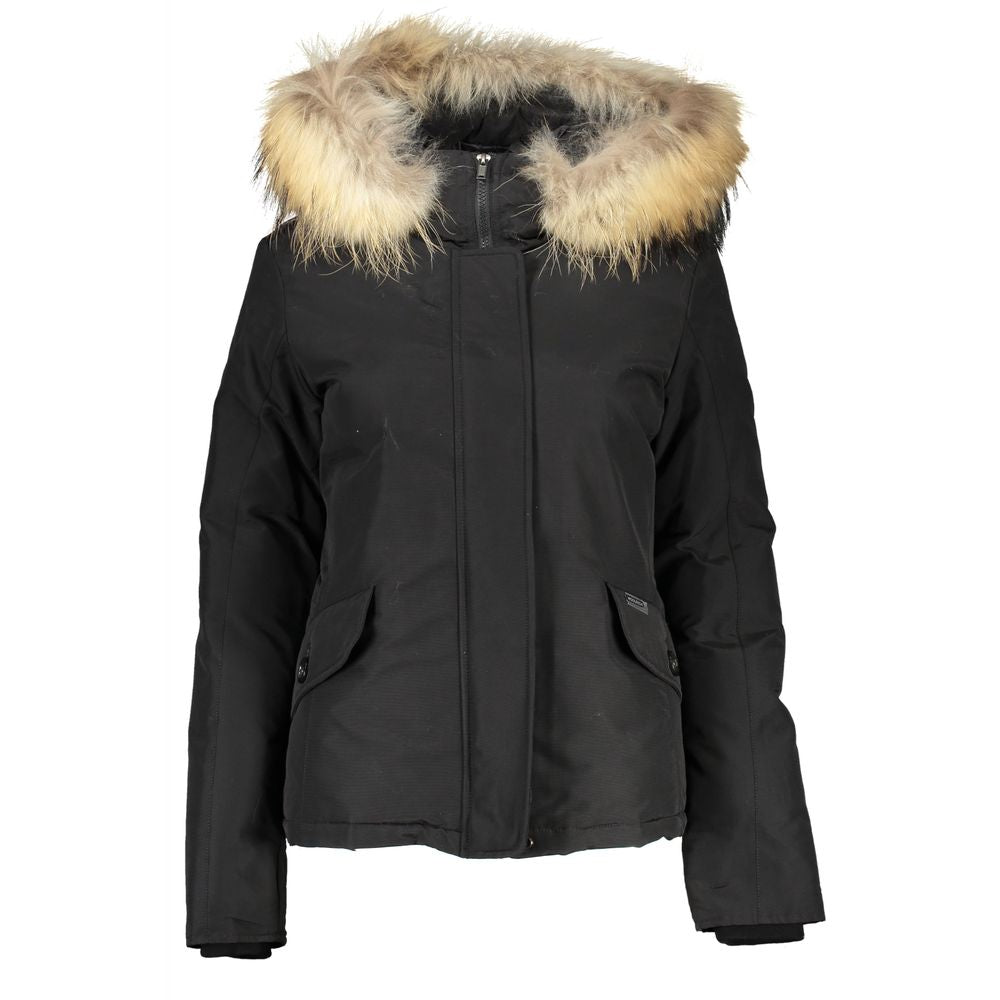 Woolrich Schwarze Baumwolljacken und -mäntel