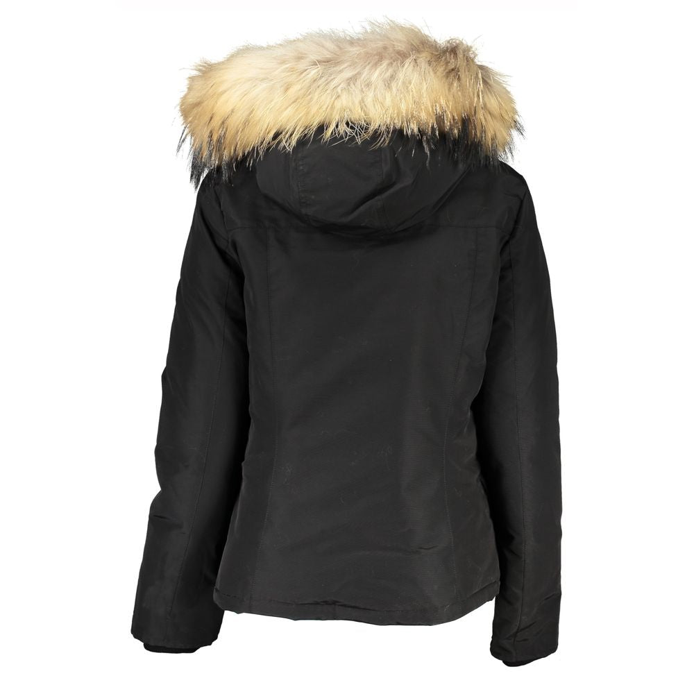 Woolrich Schwarze Baumwolljacken und -mäntel