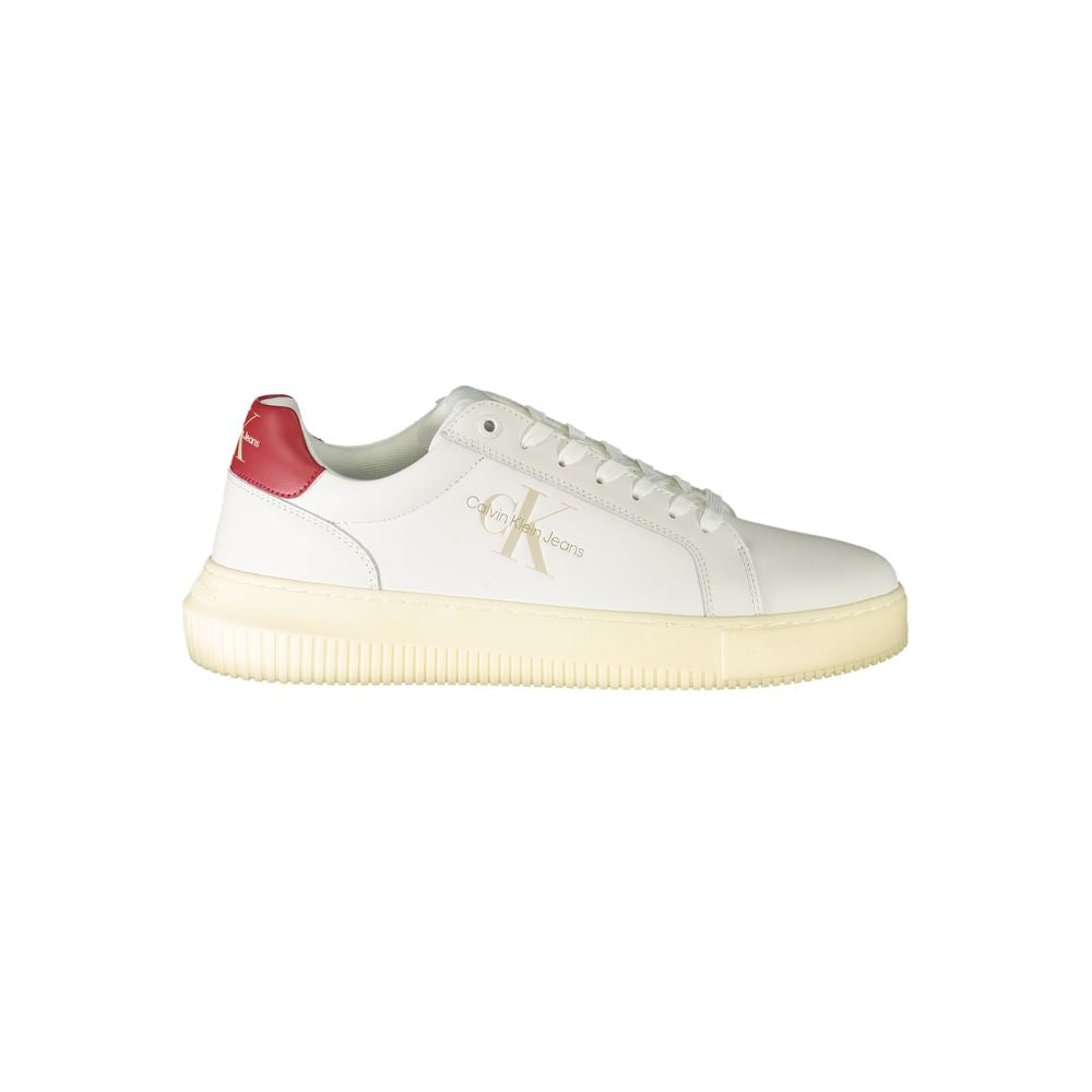 Calvin Klein – Weißer Polyester-Sneaker