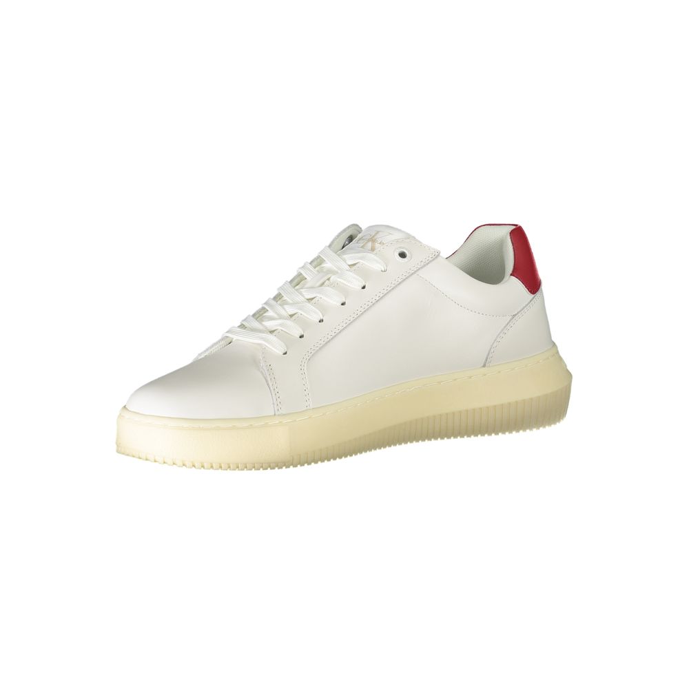 Calvin Klein – Weißer Polyester-Sneaker