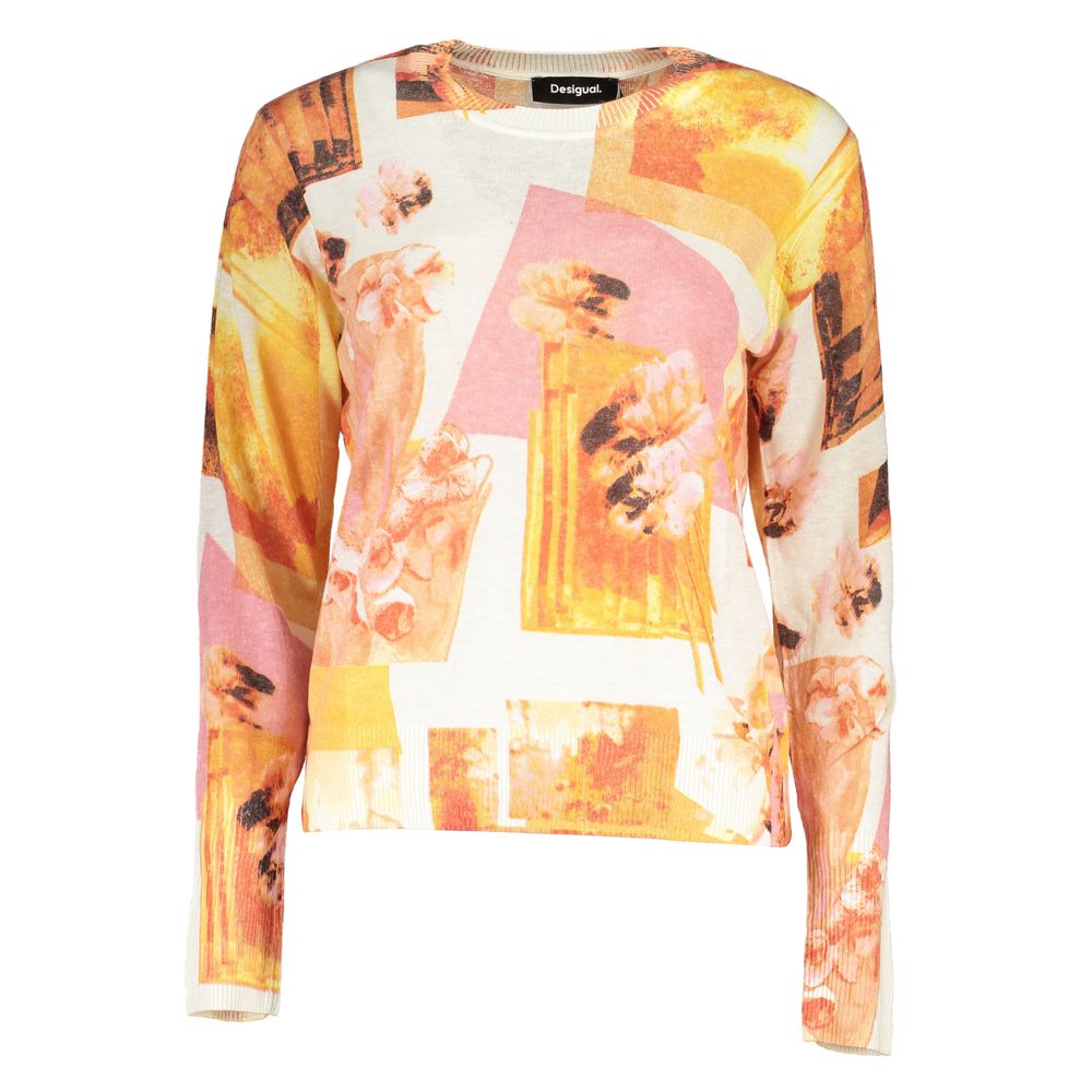 Desigual Pullover mit hohem Kragen und Kontrastdetails