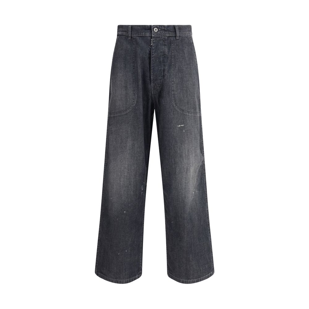 Blugi Margiela cu picior lat