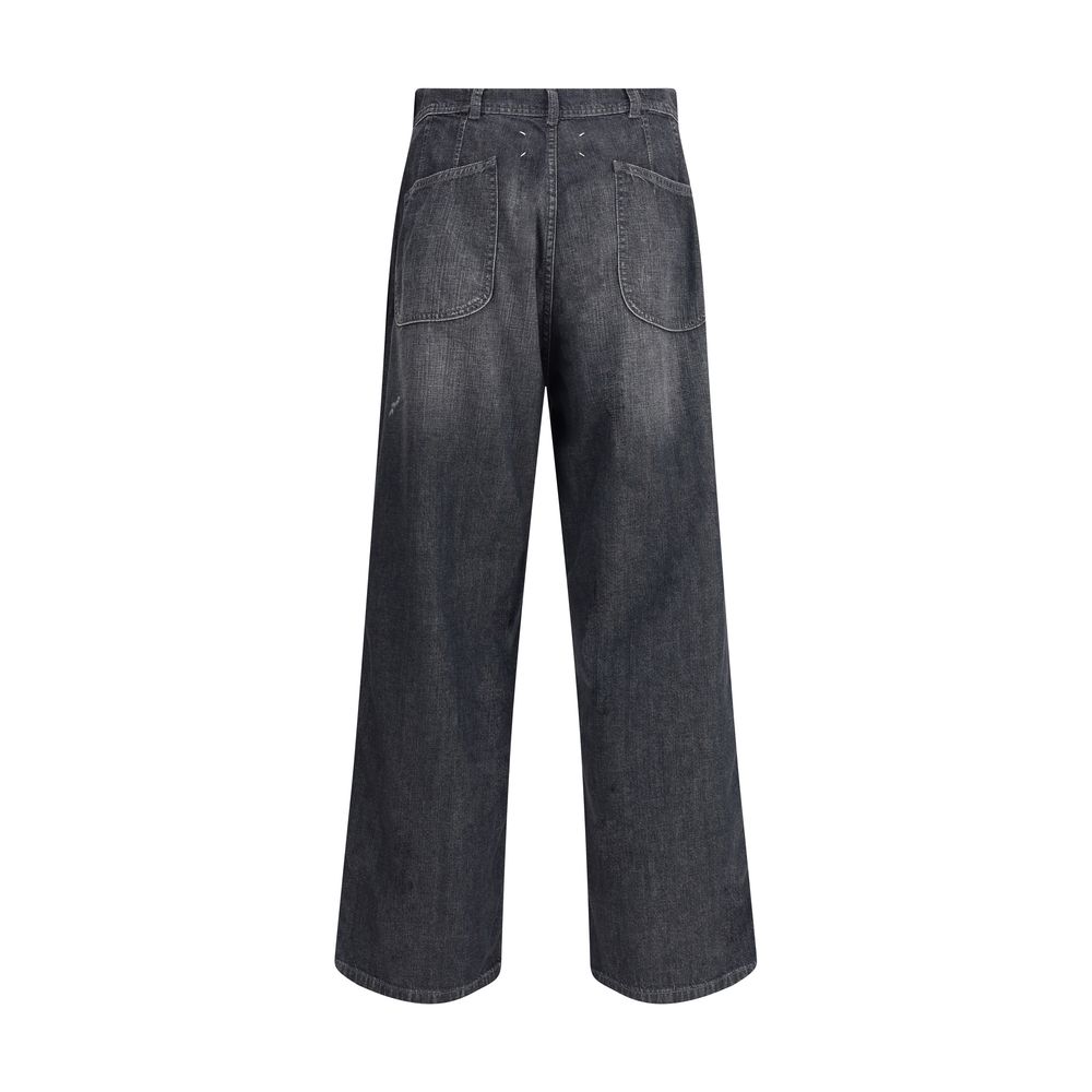 Blugi Margiela cu picior lat
