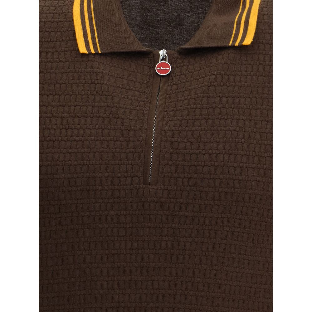 Tricou polo cu fermoar Kiton