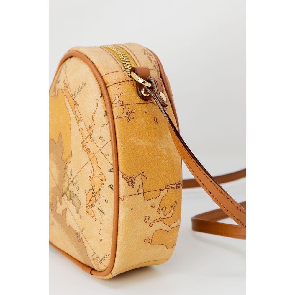 Alviero Martini Prima Classe Beige Baumwollhandtasche