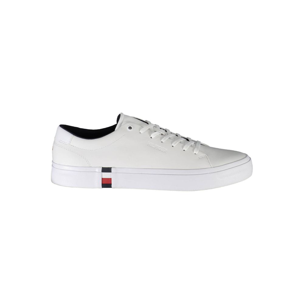 Tommy Hilfiger – Weiße Leder-Sneaker für Herren