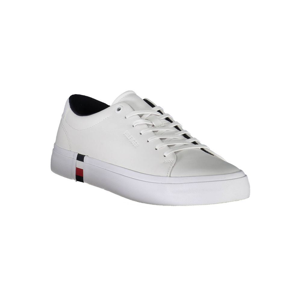Tommy Hilfiger – Weiße Leder-Sneaker für Herren