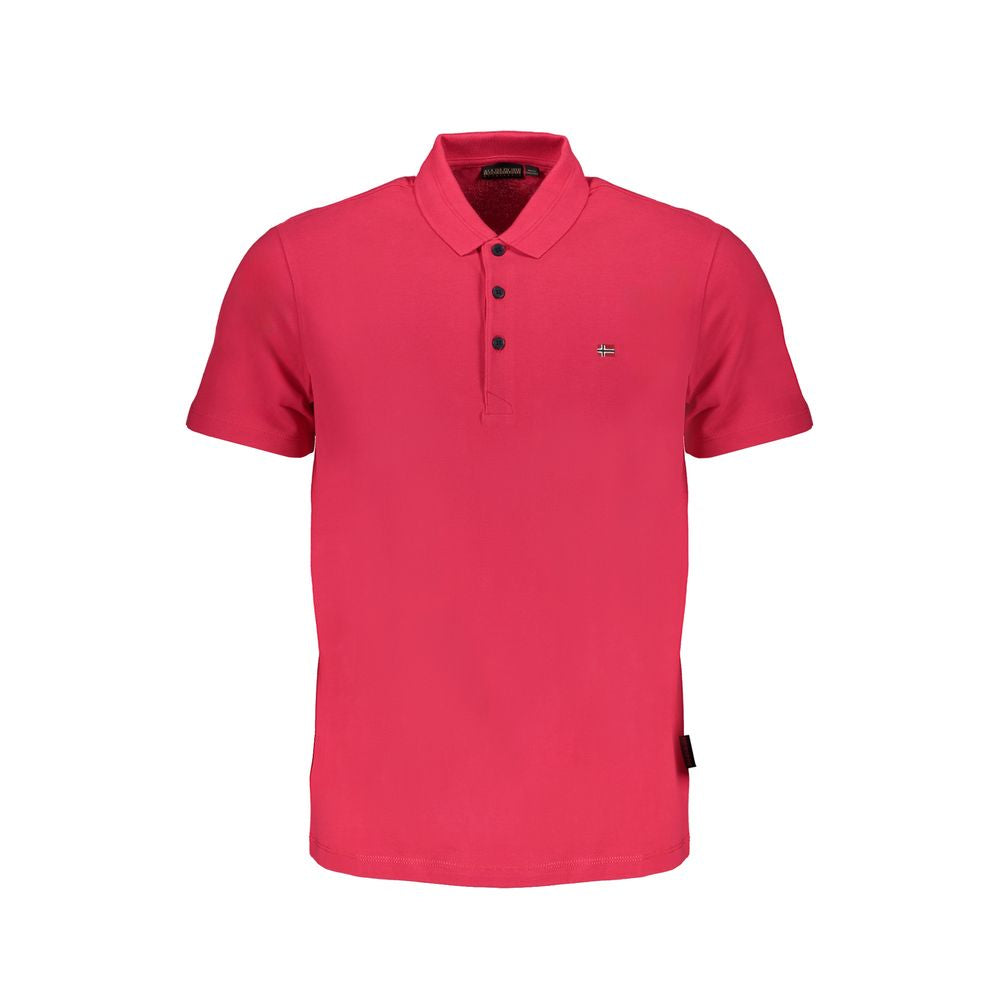 Rosa Poloshirt aus Baumwolle von Napapijri