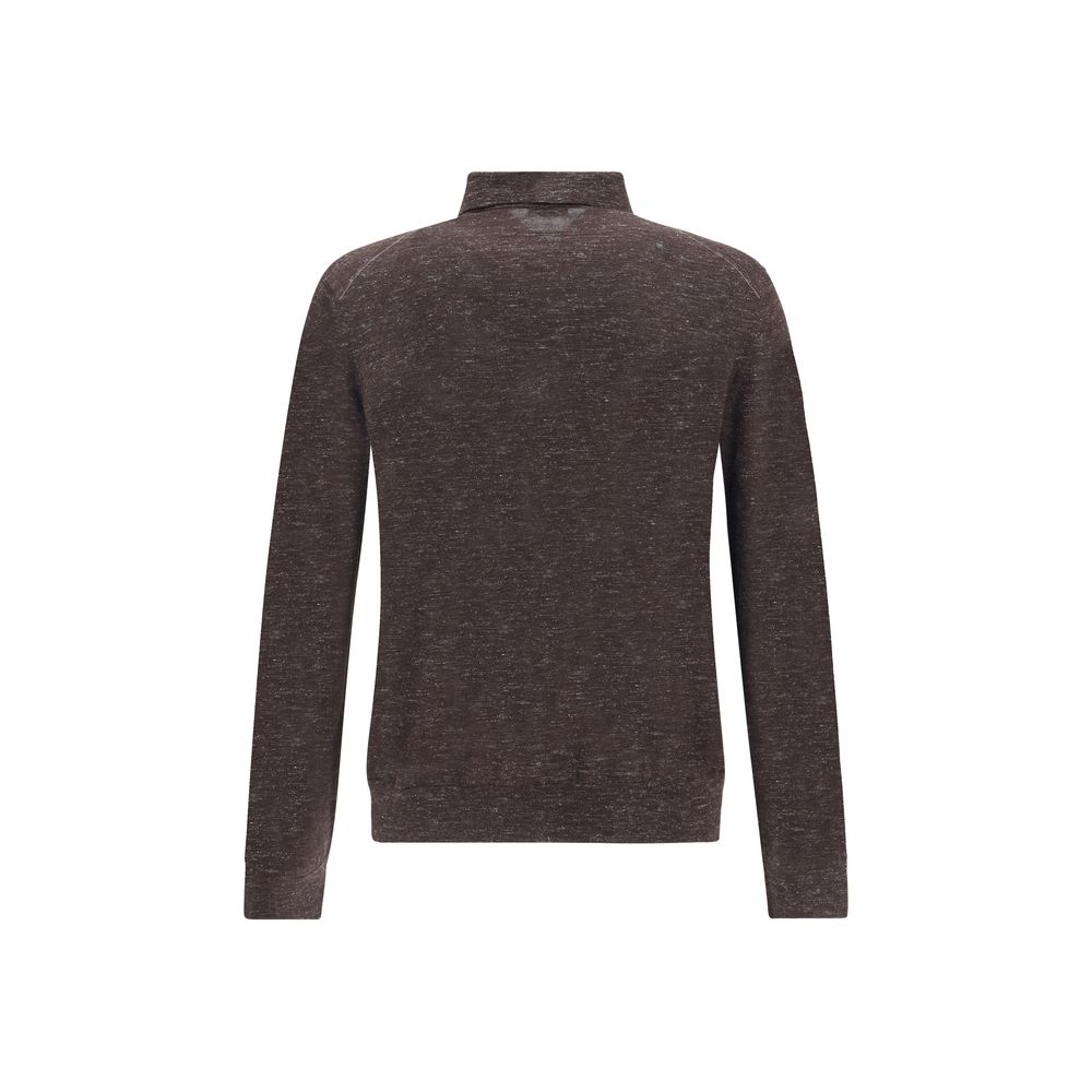 Top cu mânecă lungă din mătase ZEGNA