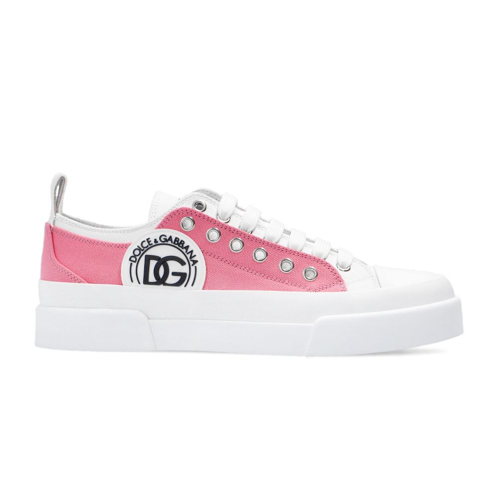 Dolce &amp; Gabbana Rosa Baumwoll-Sneaker