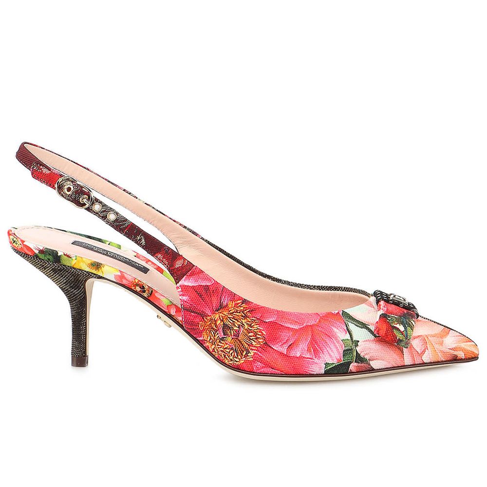 Sandale Dolce &amp; Gabbana din poliester multicolor