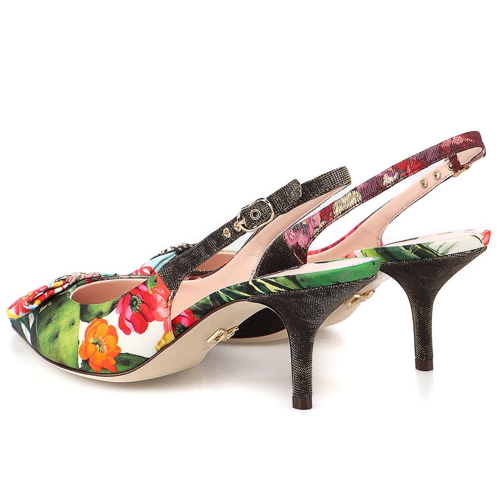 Sandale Dolce &amp; Gabbana din poliester multicolor