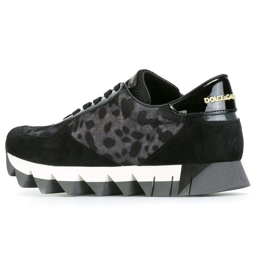 Dolce &amp; Gabbana – Sneaker aus schwarzem Kalbsleder