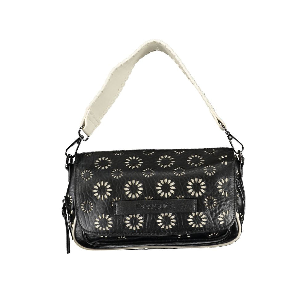 Desigual Schwarze Polyethylen-Handtasche