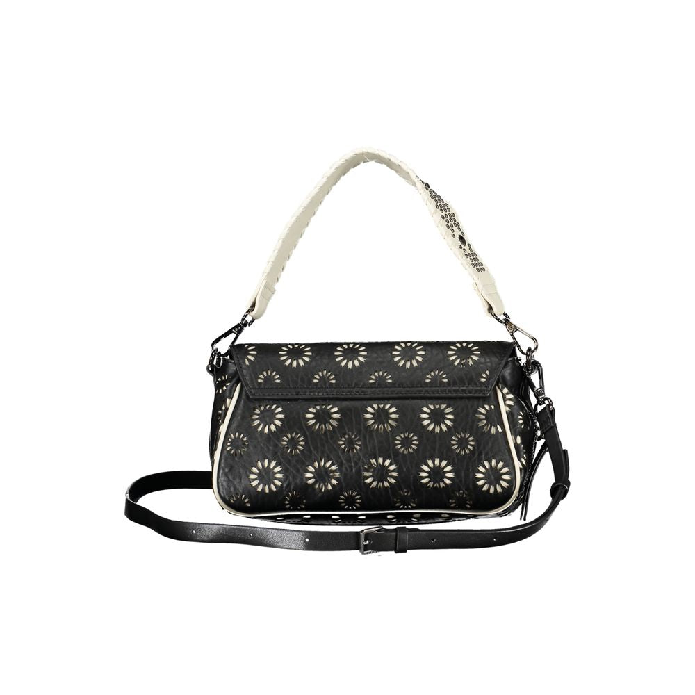 Desigual Schwarze Polyethylen-Handtasche