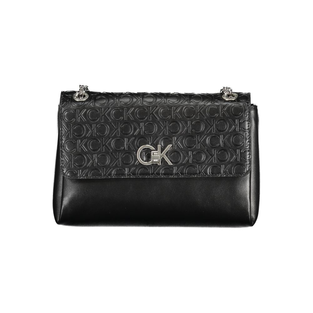 Calvin Klein Schwarze Polyester-Handtasche