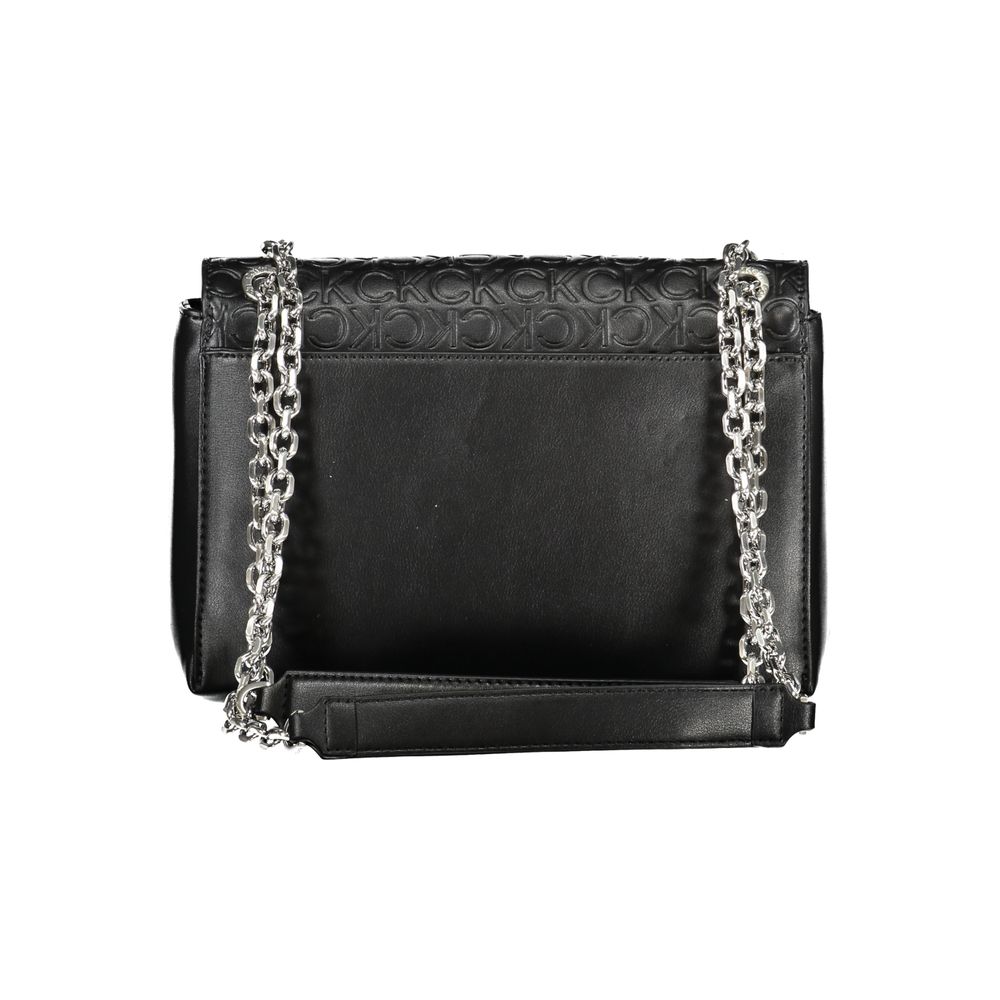 Calvin Klein Schwarze Polyester-Handtasche