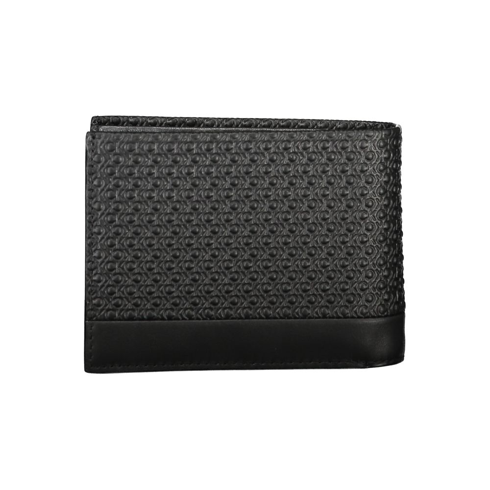 Portofel elegant din piele neagră RFID Calvin Klein