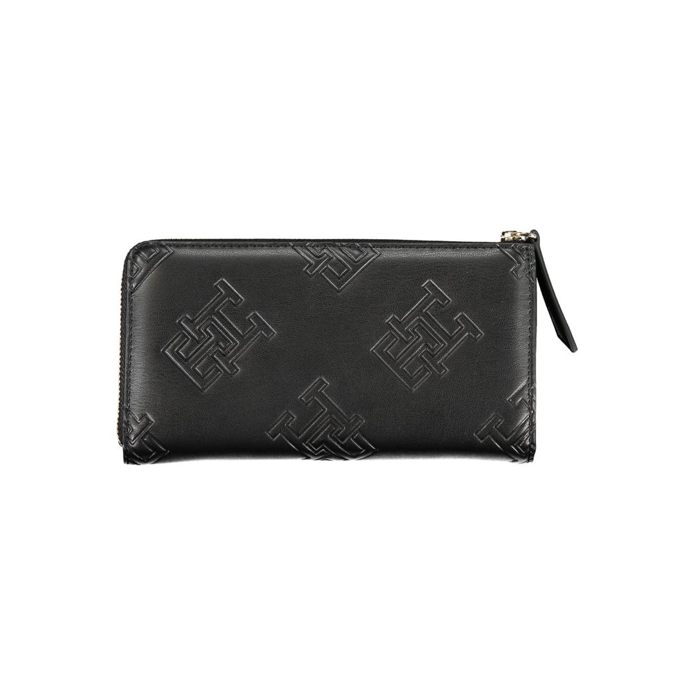 Portofel negru din polietilenă Tommy Hilfiger pentru femei