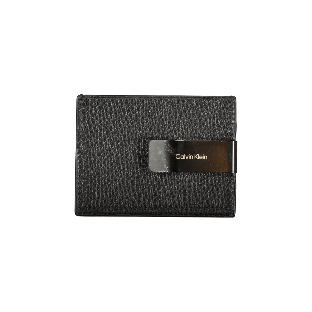 Calvin Klein Suport elegant pentru carduri din piele cu clips pentru bani