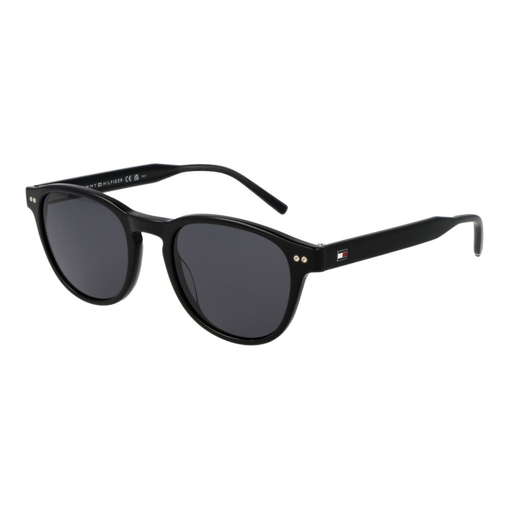 Ochelari de soare Tommy Hilfiger negri pentru bărbați