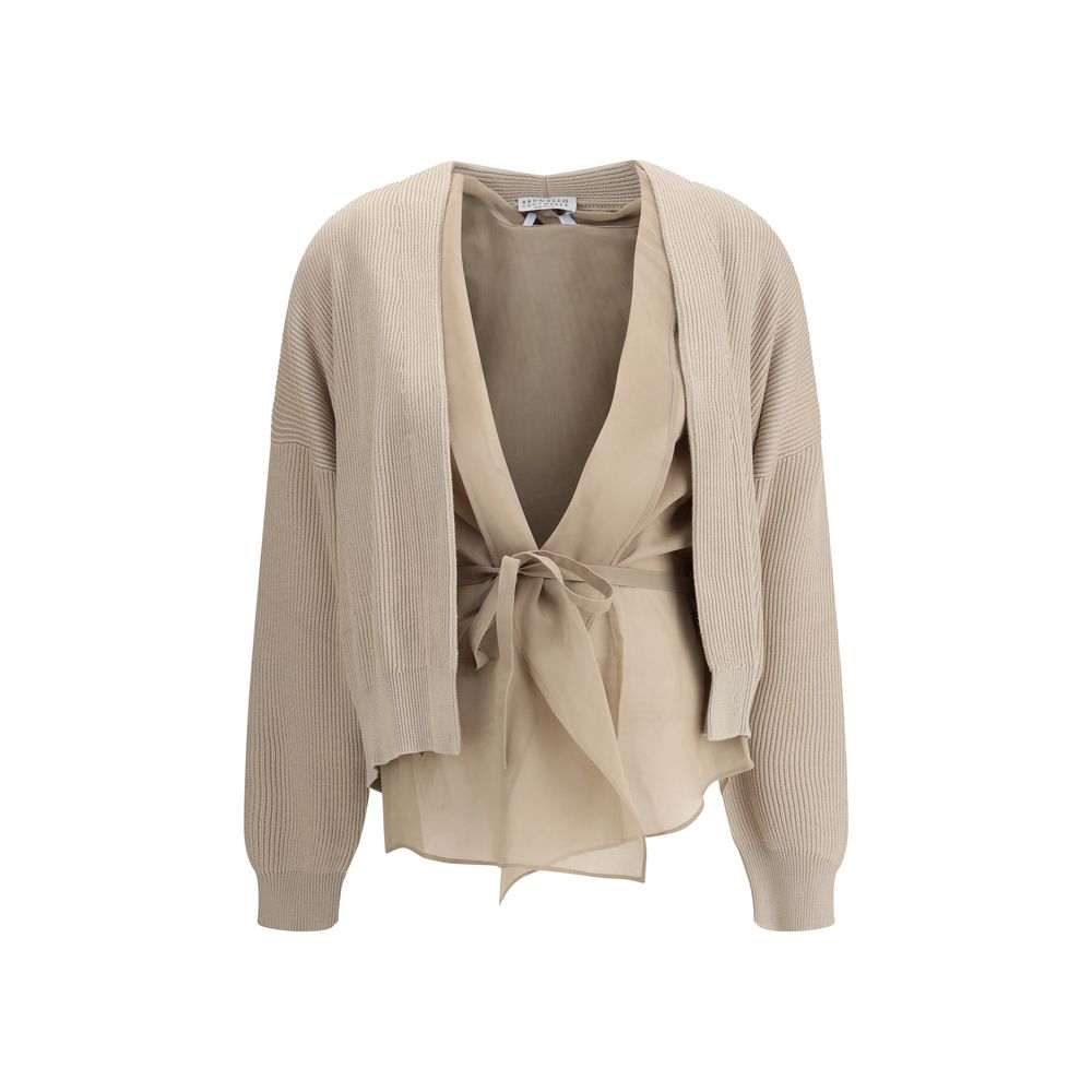 Brunello Cucinelli mehrlagiger Cardigan