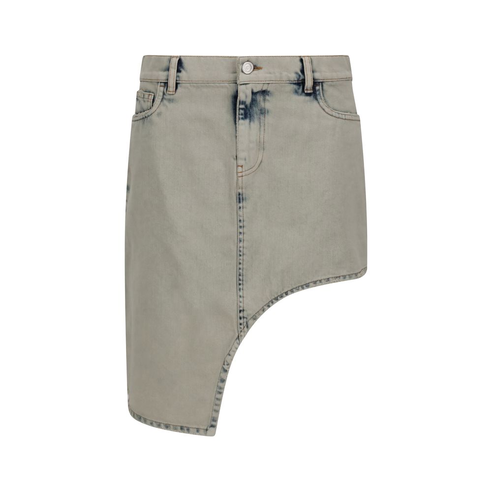 Coperni Asymmetrischer Jeans-Minirock