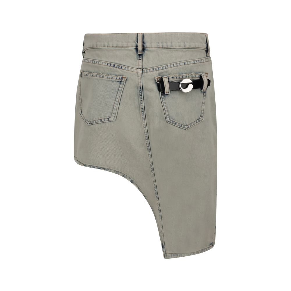 Coperni Asymmetrischer Jeans-Minirock
