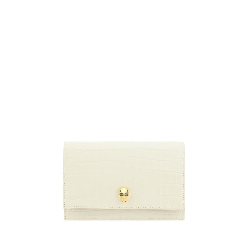 Alexander McQueen – Kleine Schultertasche mit Totenkopf-Print