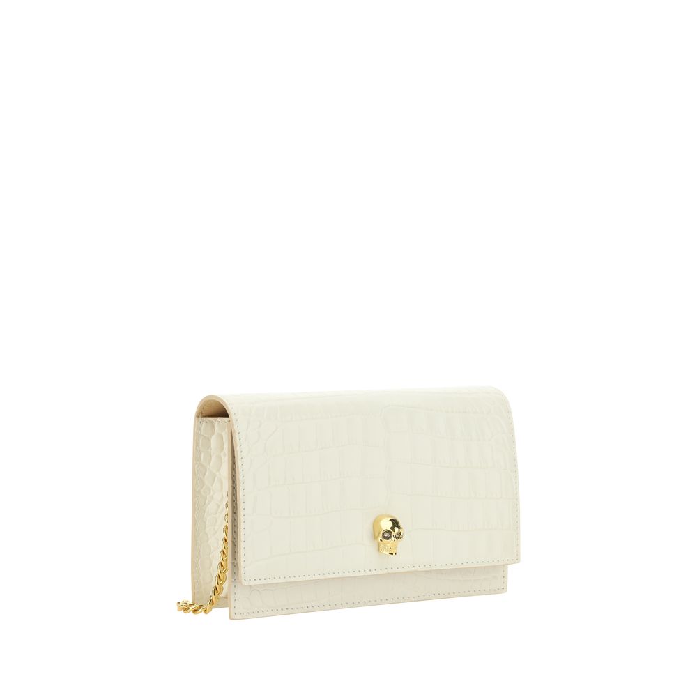 Alexander McQueen – Kleine Schultertasche mit Totenkopf-Print