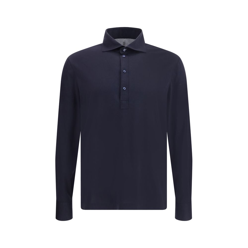Brunello Cucinelli Seiden-Langarmshirt