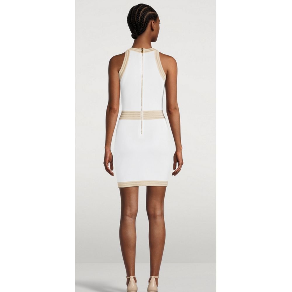 Rochie Balmain albă din viscoză pentru femei