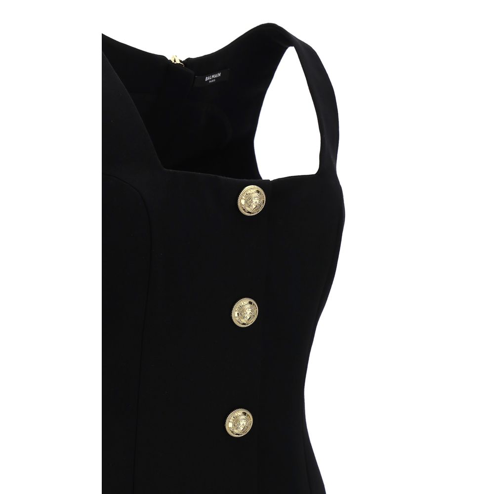 Rochie Balmain neagră din lână pentru femei