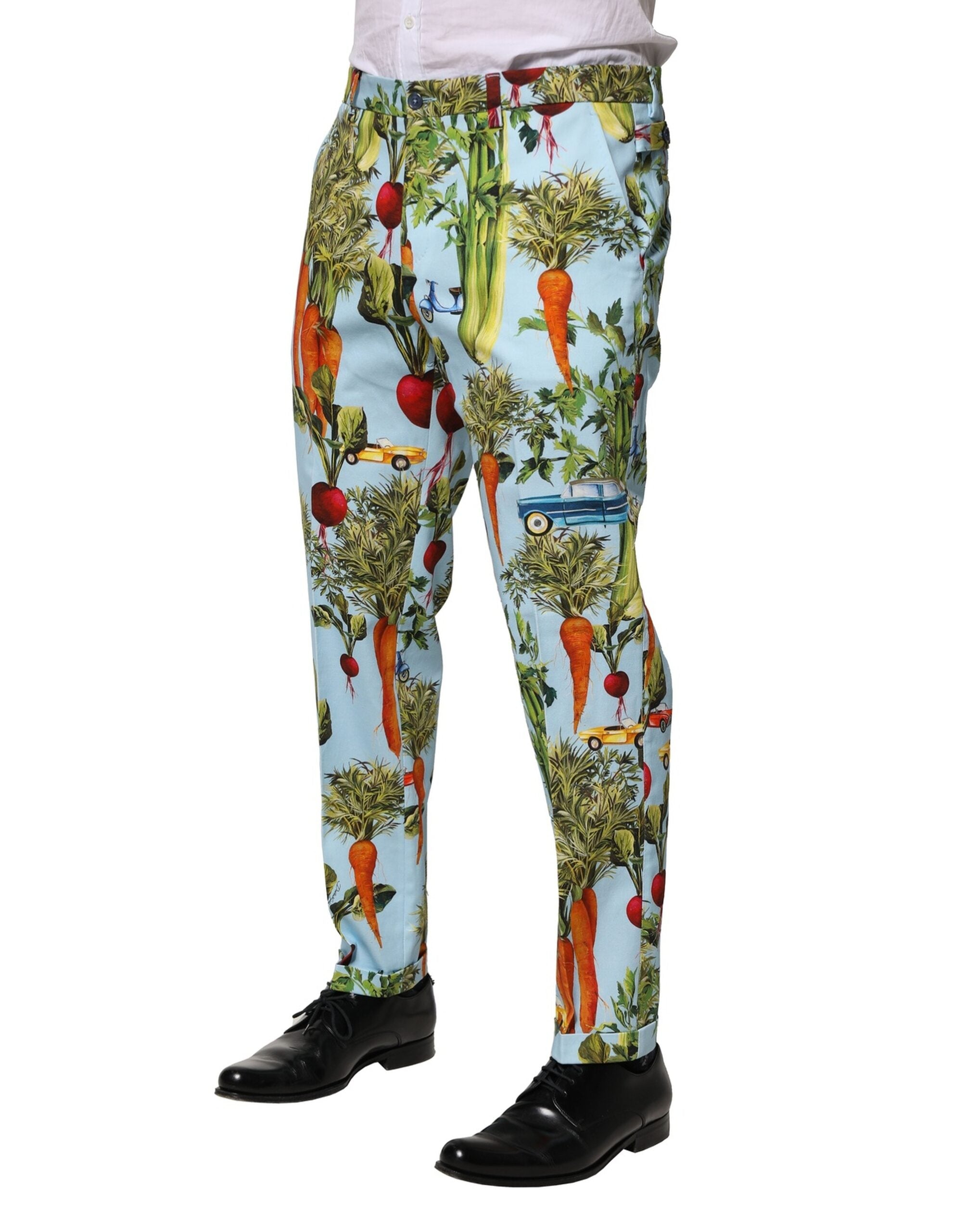 Dolce &amp; Gabbana Mehrfarbige konische Baumwollhose für Herren