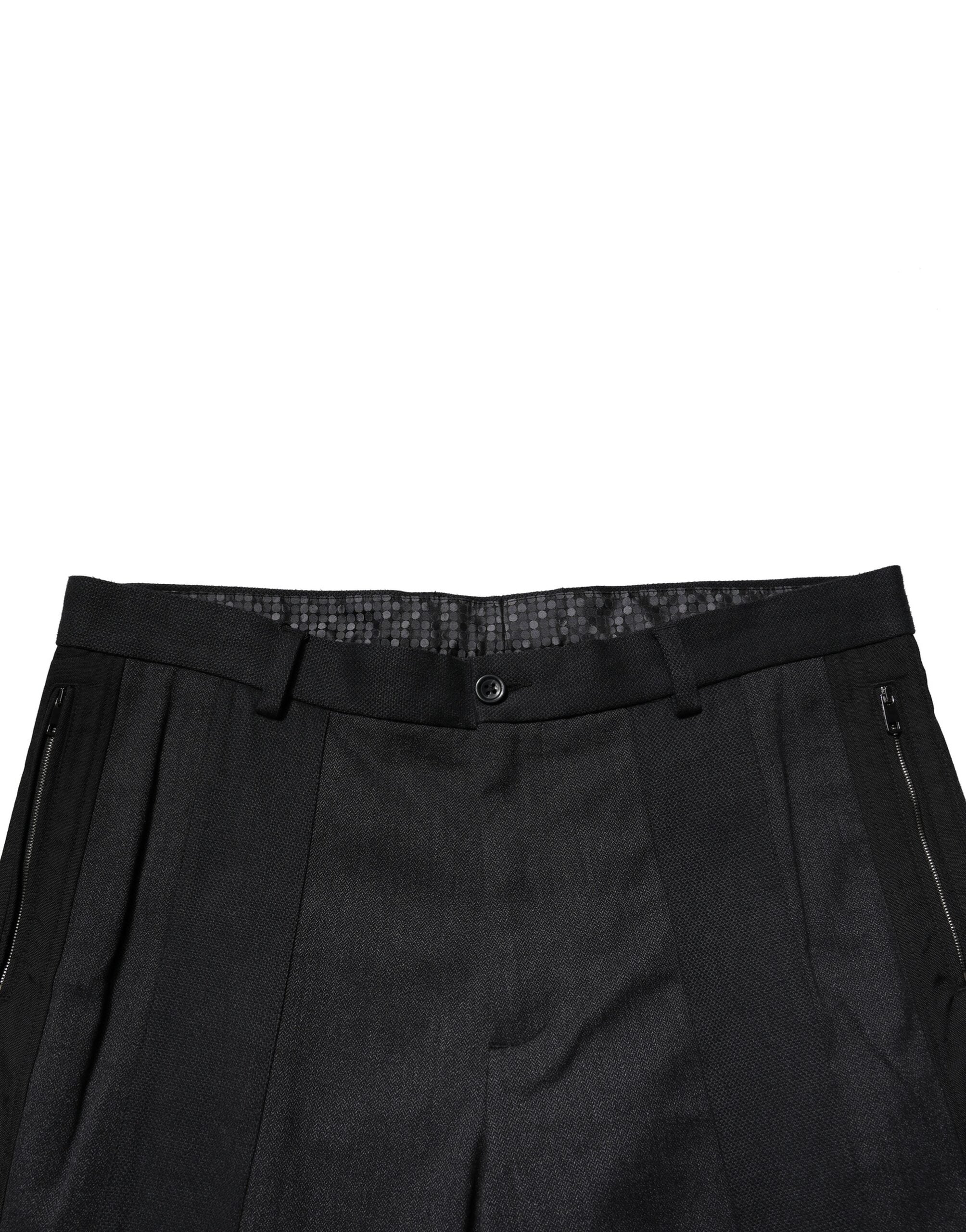 Dolce &amp; Gabbana Rochie neagră din bumbac, pantaloni formali slim