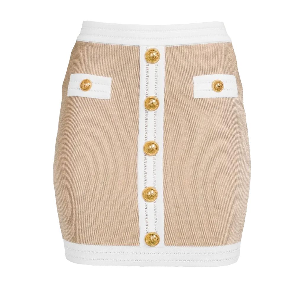 Balmain – Beiger Viskoserock