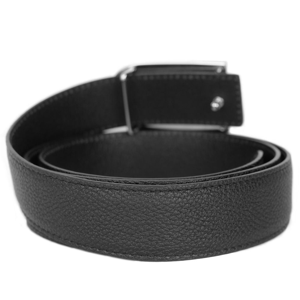 Dolce &amp; Gabbana Damengürtel aus schwarzem Kalbsleder