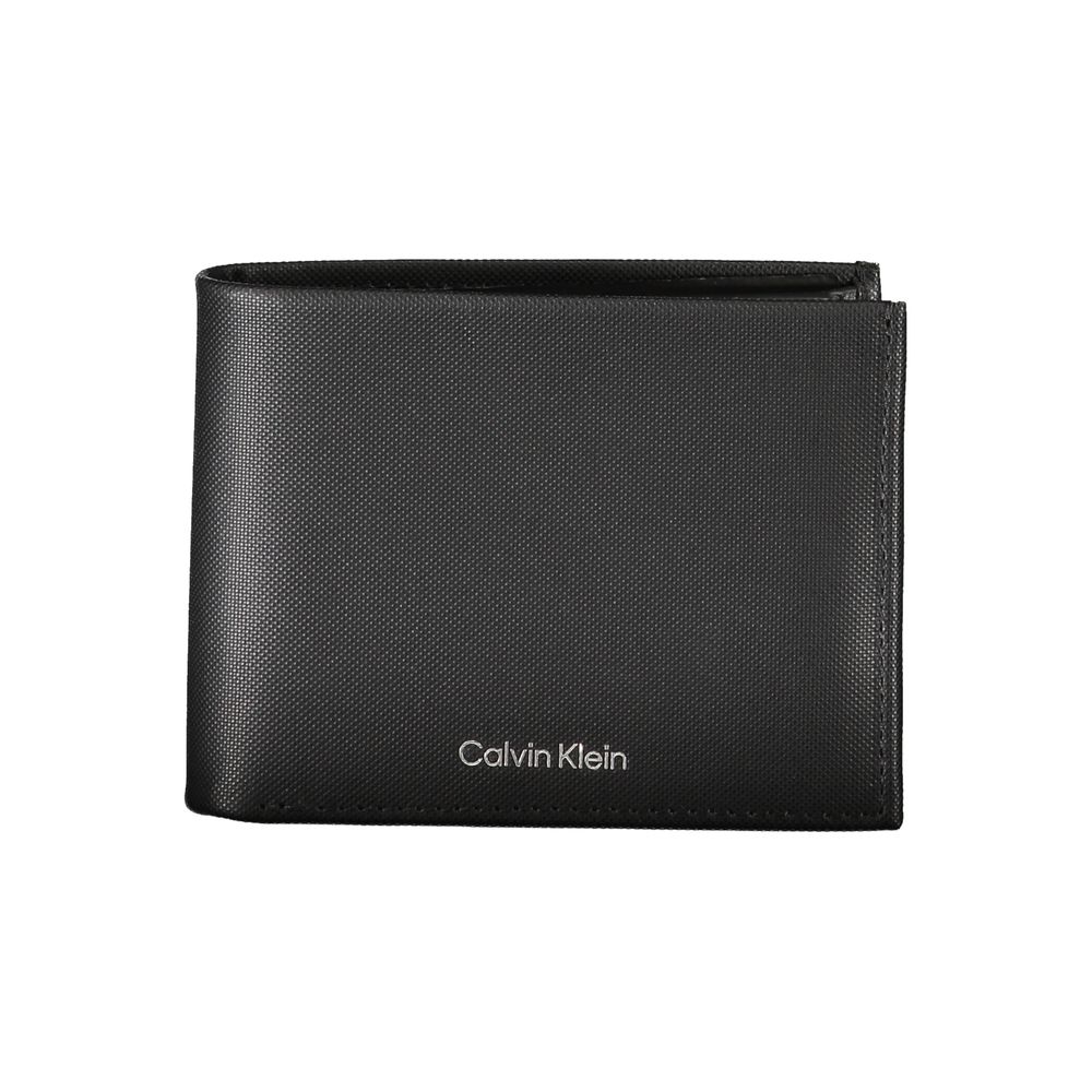 Portofel elegant din piele neagră Calvin Klein cu blocare RFID