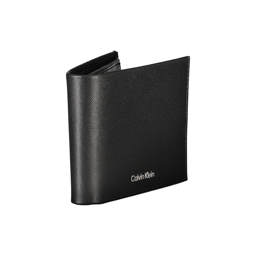 Calvin Klein – Elegante schwarze Lederbrieftasche mit RFID-Blockierung