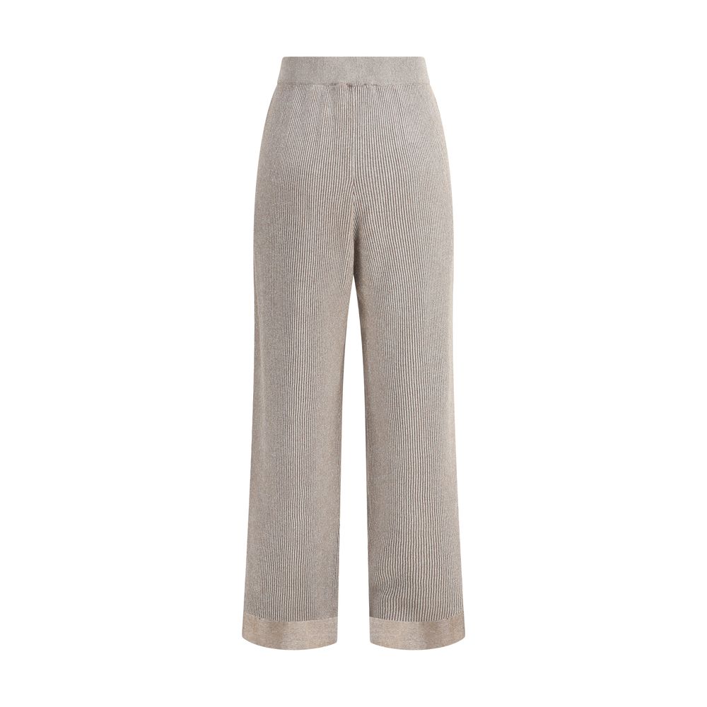 Brunello Cucinelli Gerippte Lurexhose