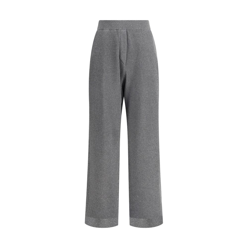 Brunello Cucinelli Gerippte Lurexhose