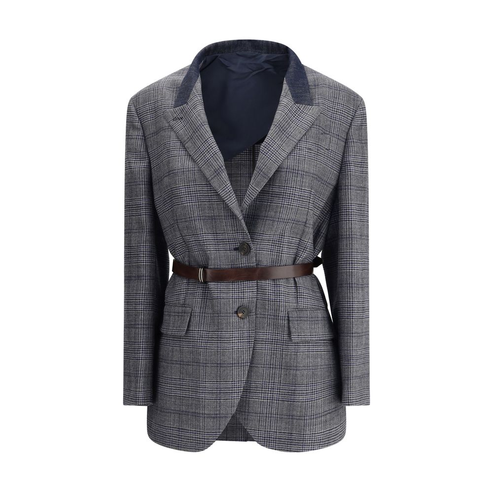 Blazer von Brunello Cucinelli mit Prince-of-Wales-Muster