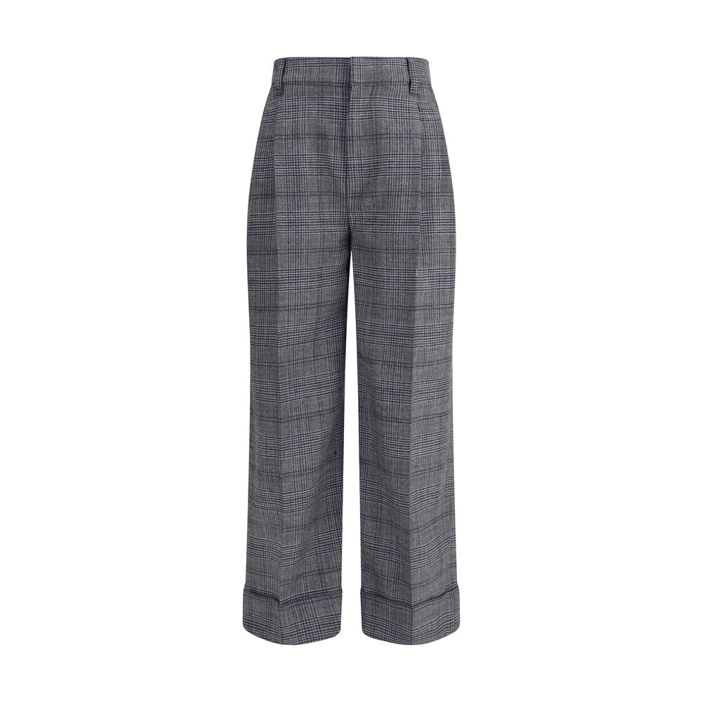 Brunello Cucinelli Hose mit Prince-of-Wales-Muster