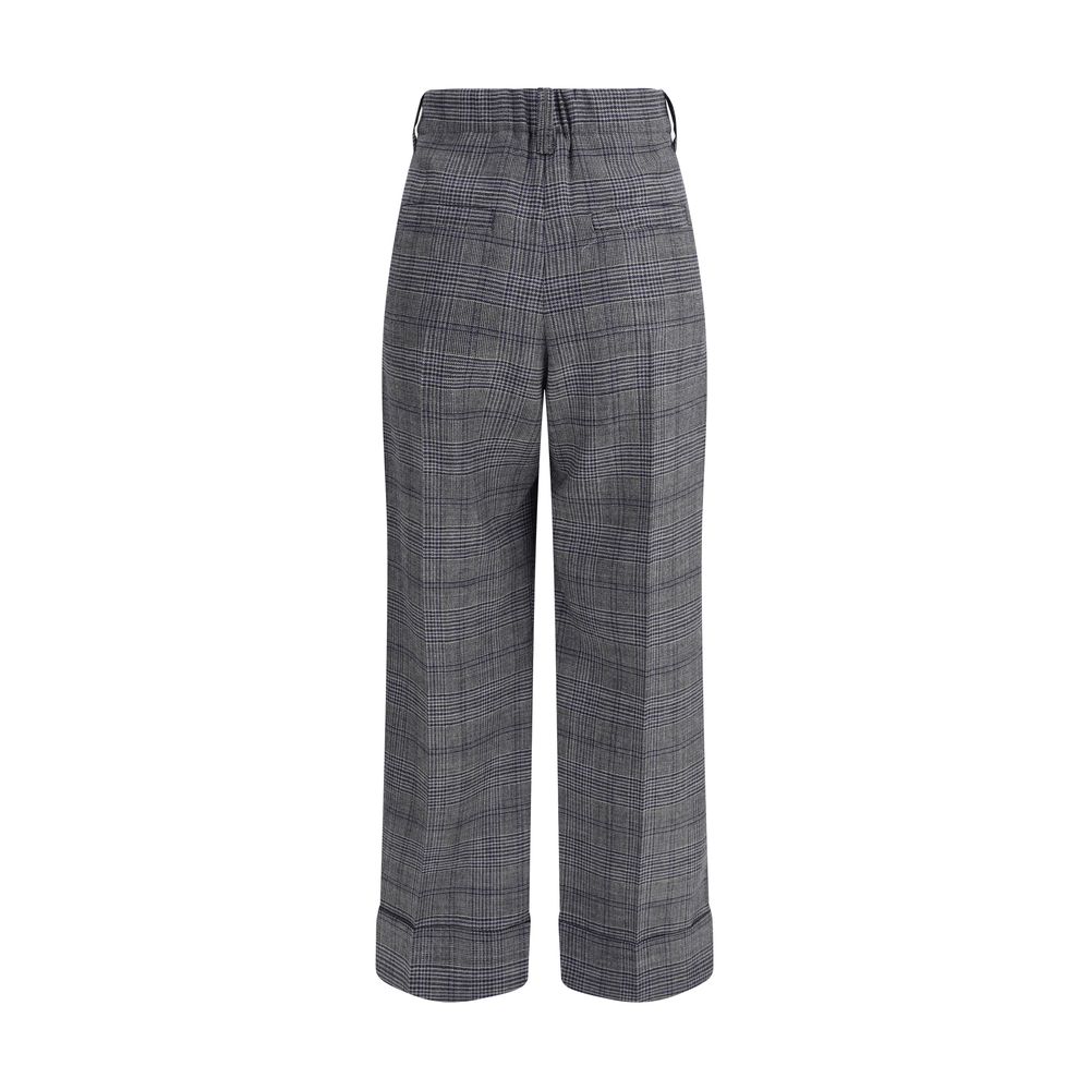 Brunello Cucinelli Hose mit Prince-of-Wales-Muster