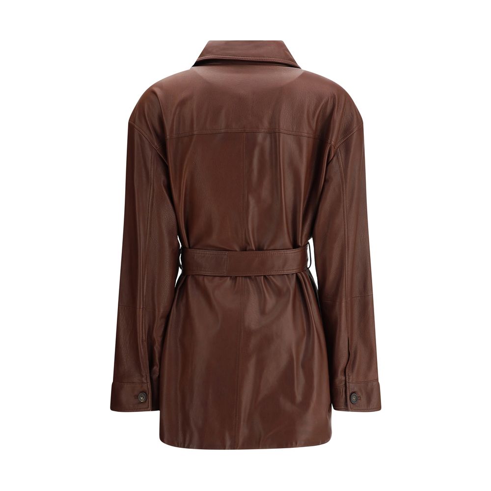 Brunello Cucinelli Sahara-Lederjacke