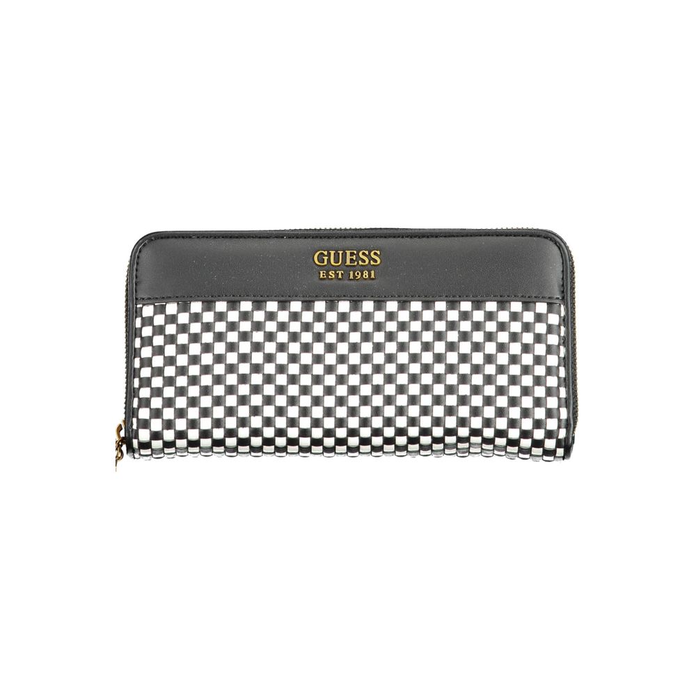 Portofel Guess Jeans negru din polietilenă pentru femei