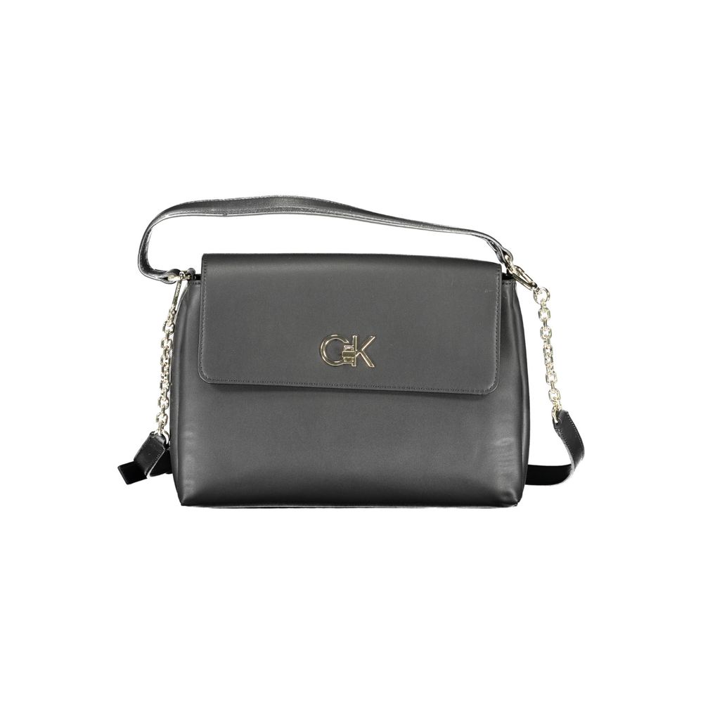 Calvin Klein Schwarze Polyester-Damenhandtasche
