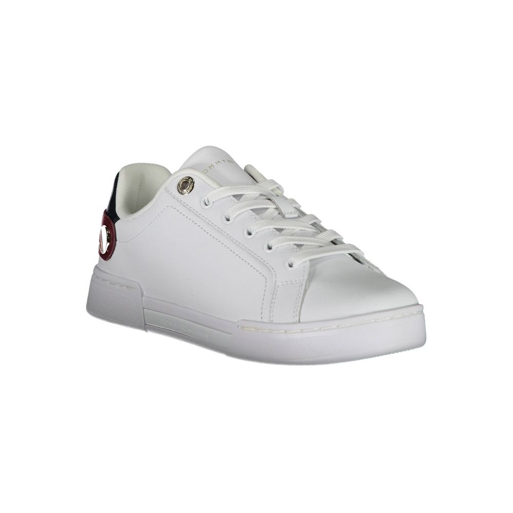 Tommy Hilfiger – Weiße Polyethylen-Sneaker für Damen